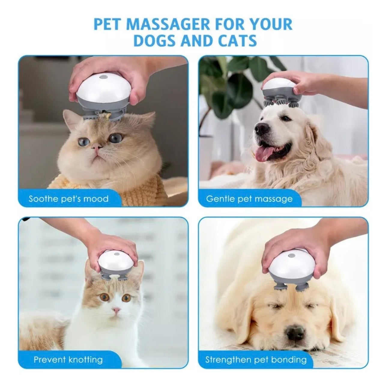 MASAJEADOR SENSITIVO PARA MASCOTAS