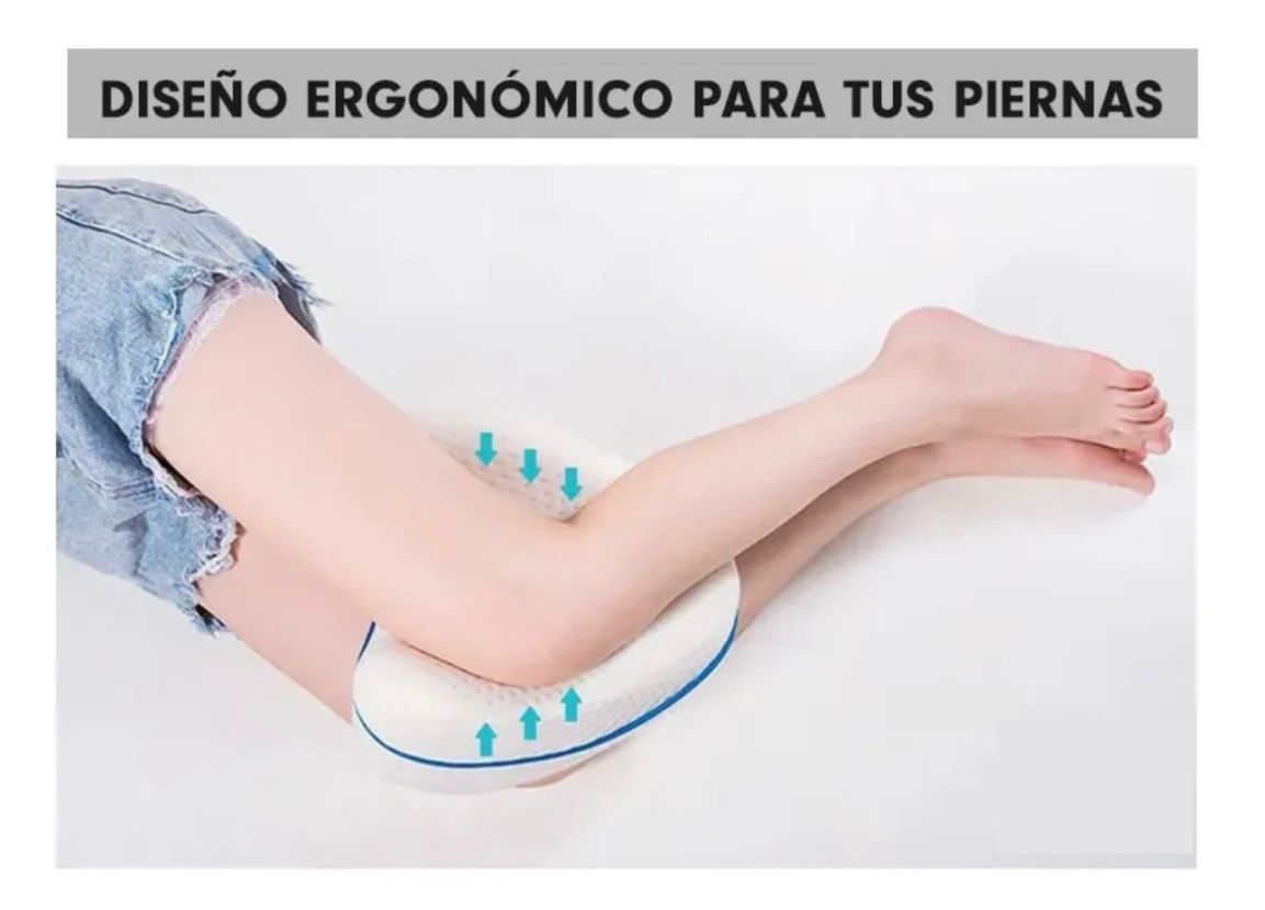 ALMOHADA ERGONÓMICA DE DESCANSO PARA RODILLAS- ALIVIA LA MOLESTIA DE ESPALDA, CADERA Y PIERNAS MIENTRAS DUERMES