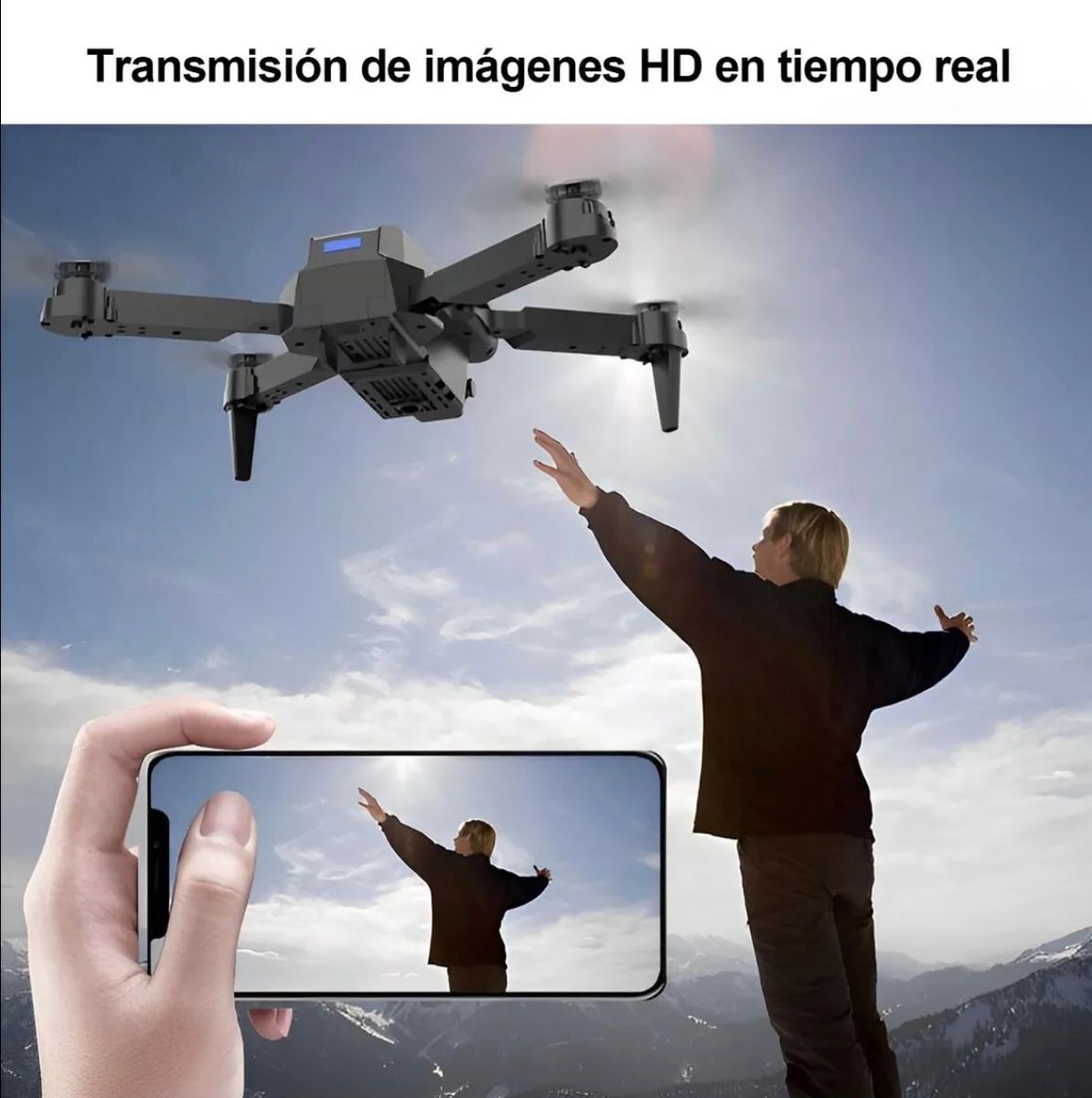 DRON PLEGABLE CON CAMARA 4K