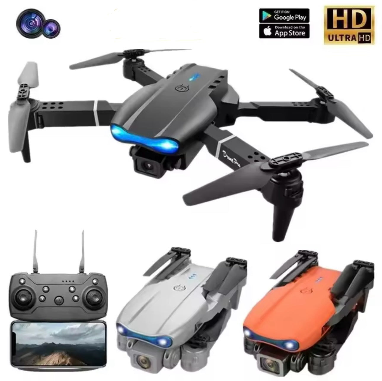 DRON PLEGABLE CON CAMARA 4K