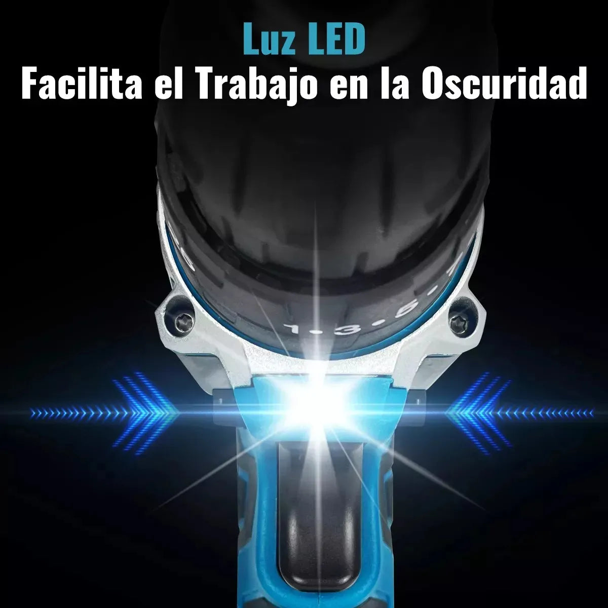 KIT TALADRO ROTOMARTILLO INALÁMBRICO RECARGABLE +2 BATERÍAS Y ACCESORIOS / IDEAL PARA REPARACIONES EN CASA