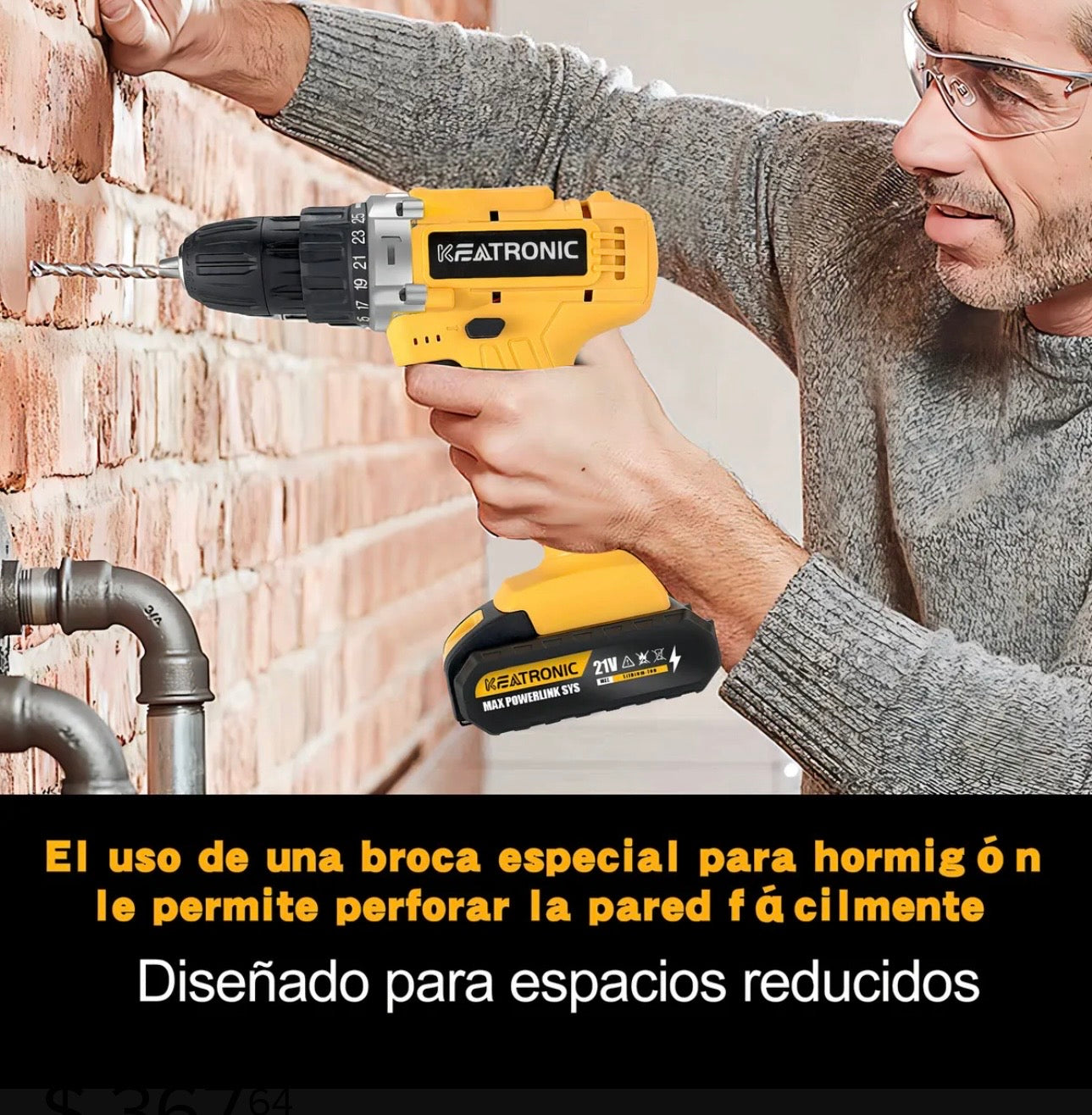 TALADRO Y DESTORNILLADOR DOBLE BATERIA