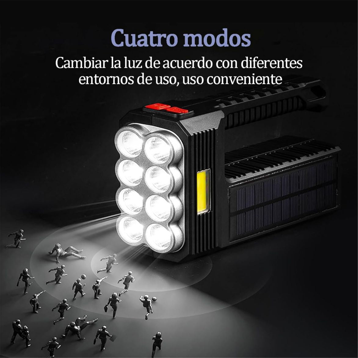 LAMPARA DE EMERGENCIA RECARGABLE Y SOLAR
