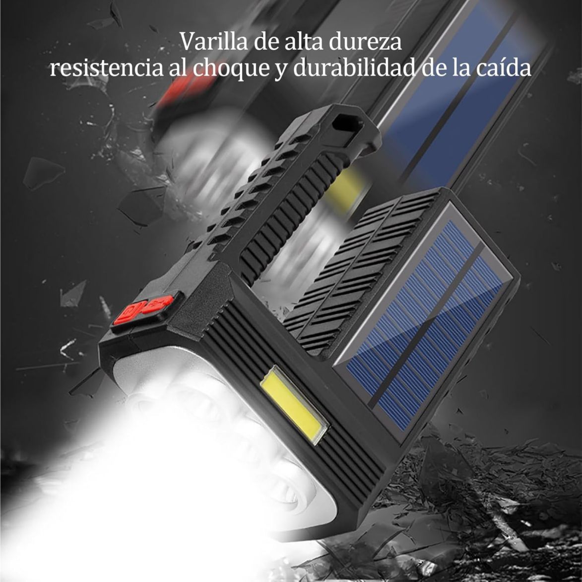LAMPARA DE EMERGENCIA RECARGABLE Y SOLAR